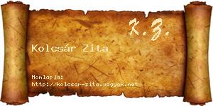 Kolcsár Zita névjegykártya